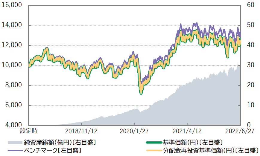 Smart-i 新興国株式インデックス-基準価額・純資産の推移